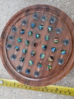 Wood Game With Marbkes Grain Surface Panel - Warm Brown Finish